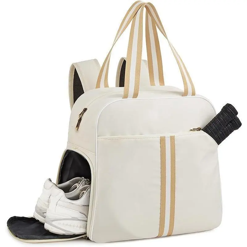 Waterproof Pickleball Bag for Women & Men - Professional Pickleball Paddle Bag with Shoe Compartment, Large Tote Paddle Holder, Fits 2 Paddles, Gear, Tennis & Paddel, Travel Athletic Duffel Bag