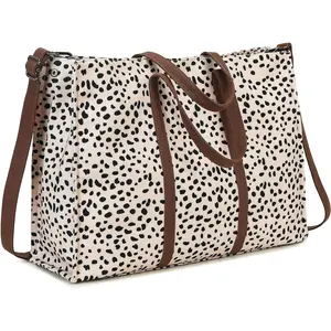 Laptop Handbag 15.6inch Canvas Shoulder Bag Computer Crossbody Bag Teacher Handbag Office Briefcase