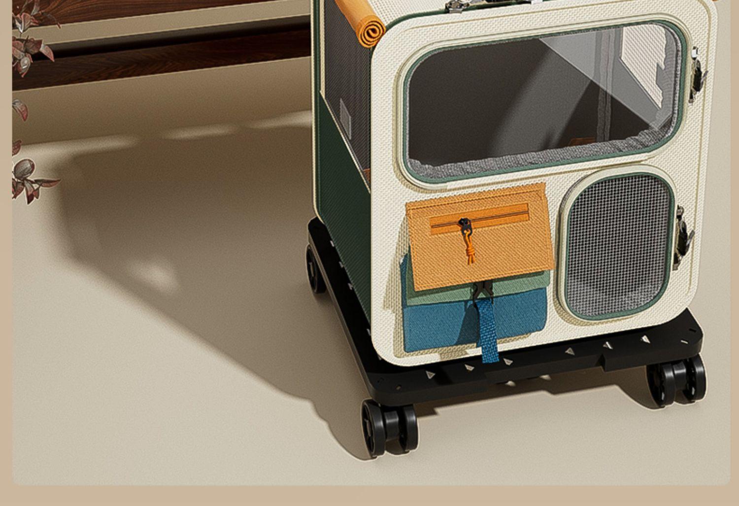 Pet Travel Carrier, Large Size, Portable, Multifunctional, Affordable & Stylish  Large Multifunctional Pet Travel Carrier, Portable, Cost-Effective & Attractive Pet Travel Carrie Pet Suitcase Large / Extra Large Portable