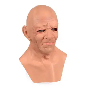 Halloween Party Mask, Realistic Bald Old Man Costume, Perfect for Trick-Or-Treating, Company Events, School Plays, Stand Out at Parties