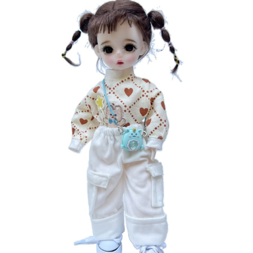 Cartoon Dollhouse Miniature Mini Bag Plastic Animal Bag Cartoon Doll Shoulder Bag Mini Colorful Cute Plush Doll Bag