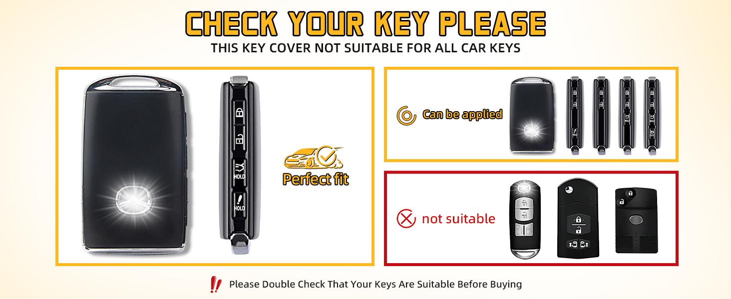 for Mazda Key Fob Cover,Compatible with Mazda 3/6/3 Hatchback/CX-5/CX-6/CX-9/CX30/CX-50/CX-70/CX-90,4 Buttons TPU Key Cover with Golden Edge (A-Green)