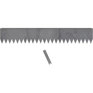 Hammer-in Landscape Edging - 48-inch Strips - 8-inch Depth 1/4-inch Rounded top COR-Ten Steel (1 Pack)