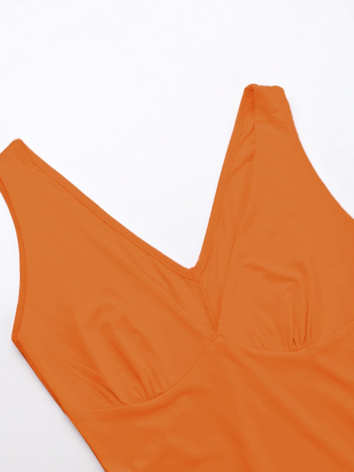 Women's Plain Tank Dress, Solid Color Sleeveless Split Hem  Dress for Party Club Dating Wear, Ladies Summer Clothes