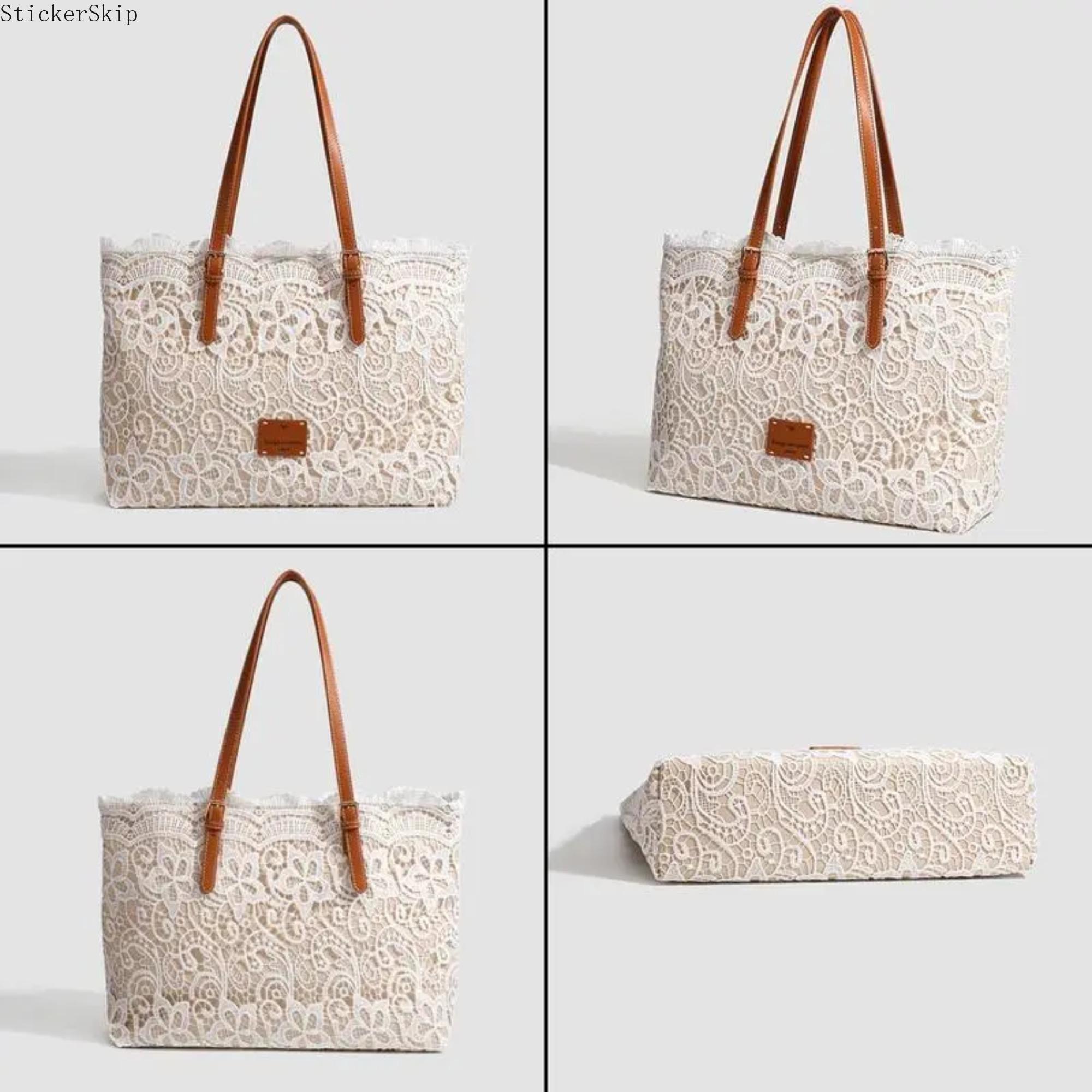 2026 NEW Vintage Lace Kiss Lock Shoulder Bag for Women, Elegant Crossbody Bag with Adjustable Strap, Lightweight Fashion Purse for Daily Use, Party, Wedding and Travel