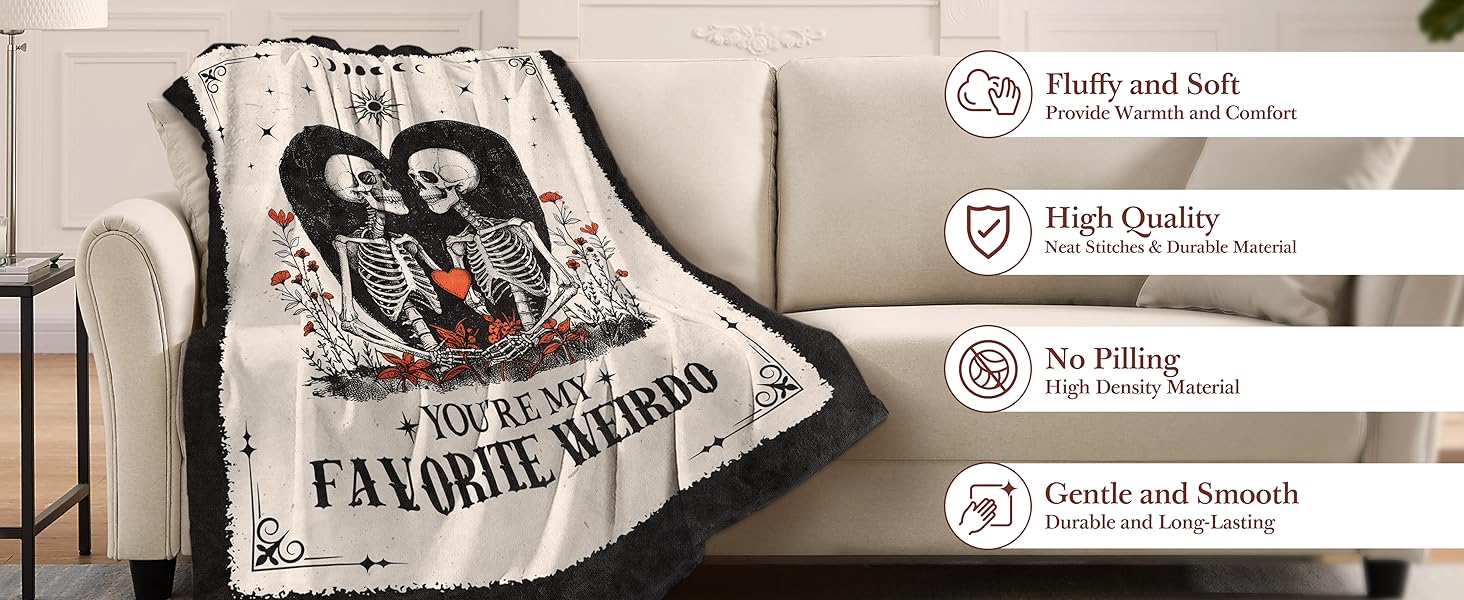 Valentines Day Gifts for Him Her, Anniversary Blanket for Women Men, Birthday Gifts for Boyfriend Girlfriend, I Love You Gift, Engagement, Wedding Gift for Wife, Husband, Couple, 60"X50"