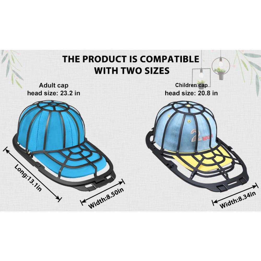 Baseball Caps Washer for Washing Machine or Dishwasher, Hat Washer Frame/Washing Cage, Hat Shapers/Cleaning Protector Racks, 1Sizes Fit for Adult and Child's Cap