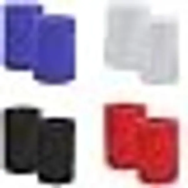 4 Pairs Cotton Terry Cloth Wrist Sweatbands for Men & Women - Athletic Sports Basketball Wristbands