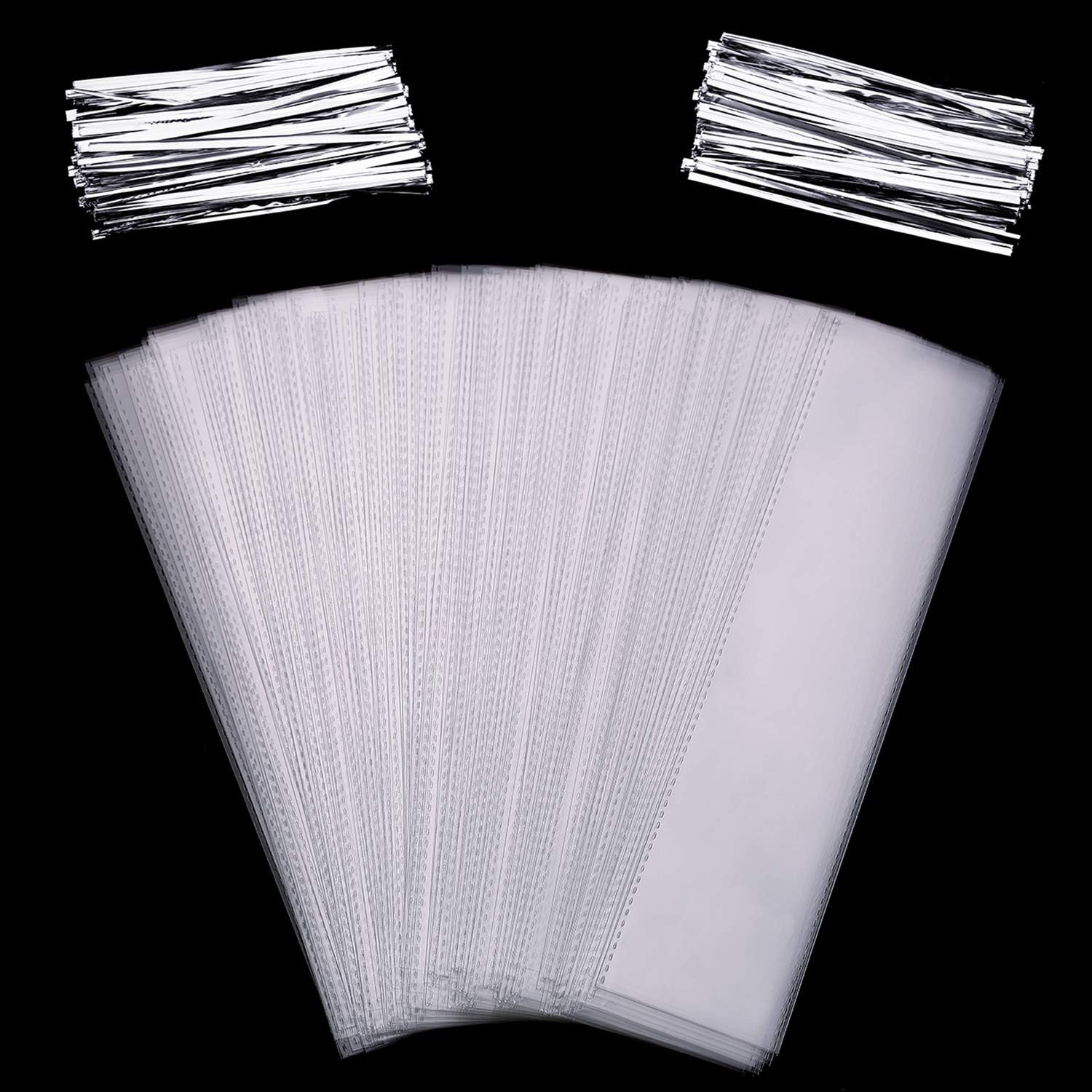 200 count Pretzel Bags 2 x 10 Inches Clear Pretzel Individual Rod Cellophane Rectangle Plastic Bags for Candies Cookies with 200 count Twist Ties( Ties) 200 count Pretzel Bags 2 x 10 Inches Clear Pretzel Individual Rod Cellophane Rectangle Plastic Bags for Candies Cookies with 200 count Twist Ties( Ties)