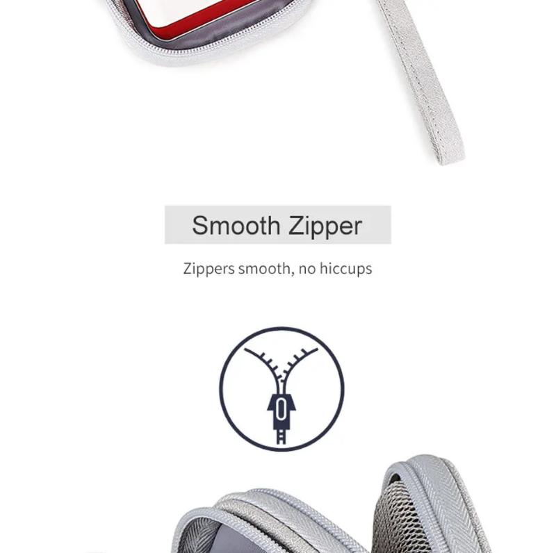 Digital Portable Organizer Case for Headphones Travel Closet Storage Bag Zipper Accessories Charger Data Cable USB Power Bank