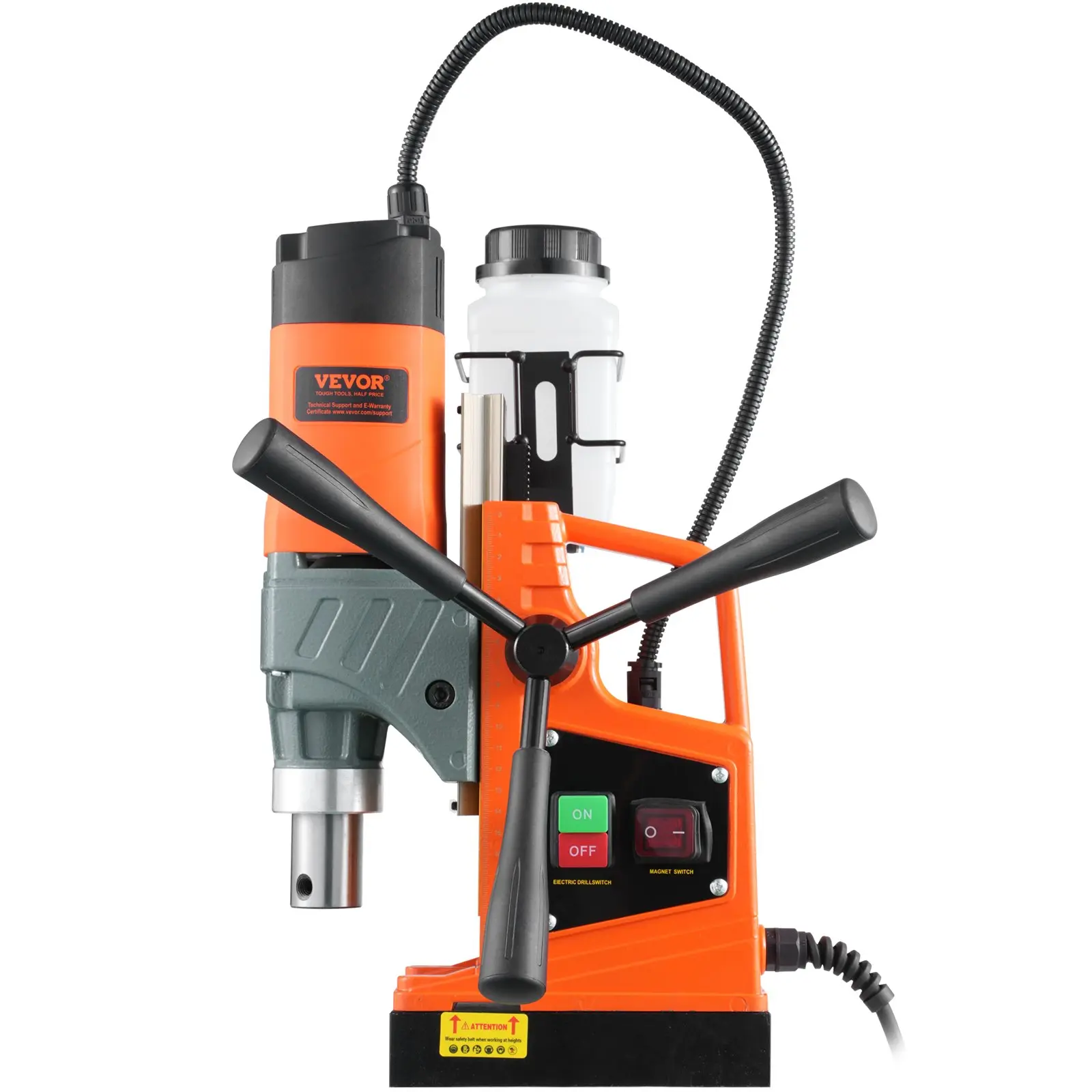 Magnetic Drill, 1450W  Boring Diameter, 100N 850 RPM Portable Electric Mag Drill Press, Drilling Machine For Any Surface Home Improvement Industry Railway