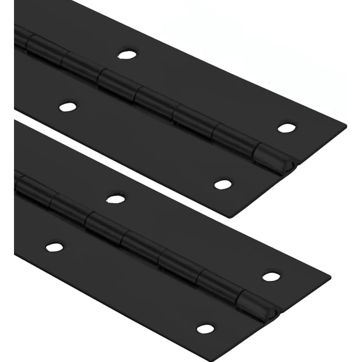4Pack 18” Heavy Duty Piano Hinge Stainless Black Continuous & Piano Hinges | 2" Open Width 0.06” Thick Stainless Steel Piano Hinges with Holes Furniture Long Hinges for Cabinets Door Cases Woodworking