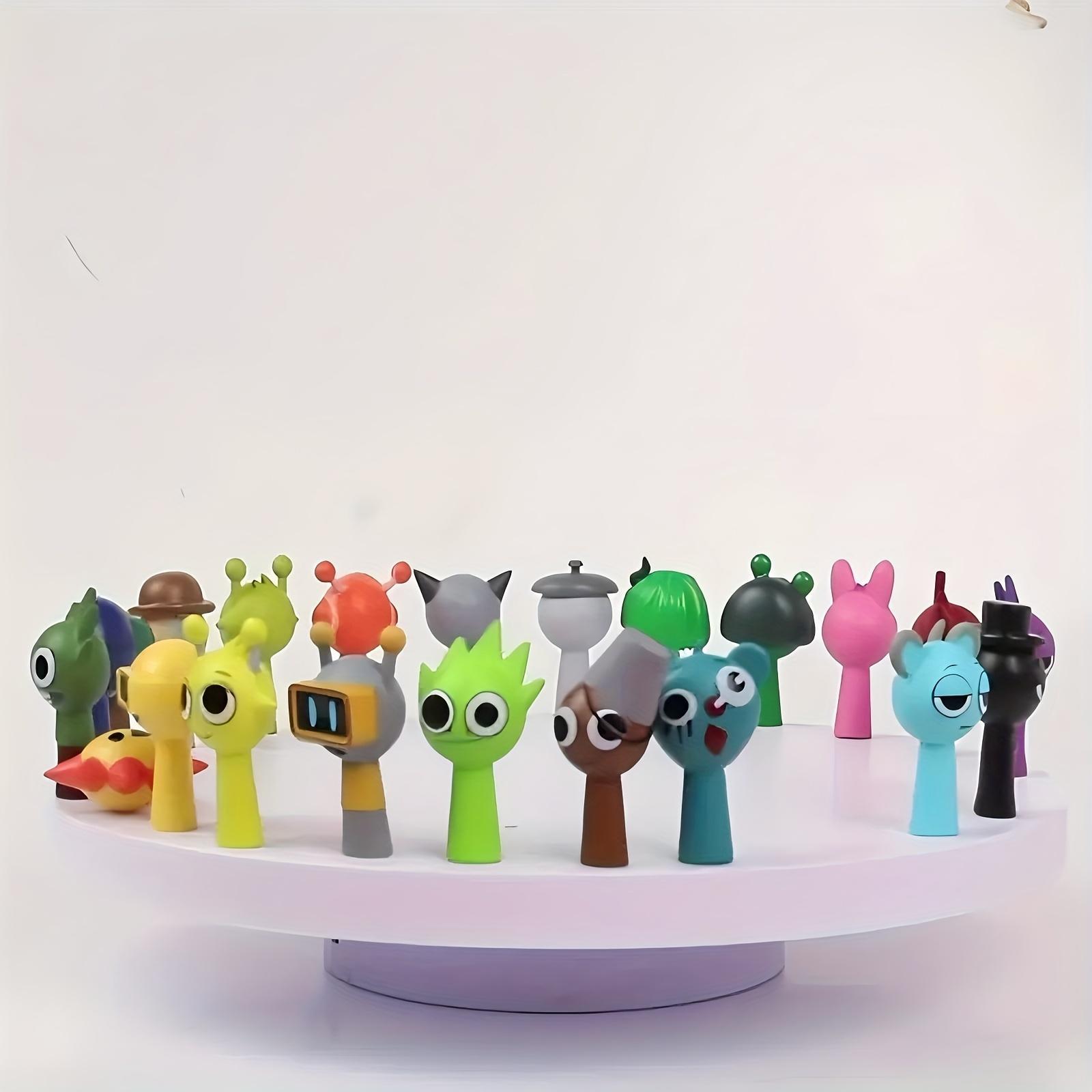 Action Figure Decoration Set, 24pcs/set Cute Cartoon Character Desktop Ornament, Home Decor for Living Room Bedroom Office, Cute Kawaii Figure