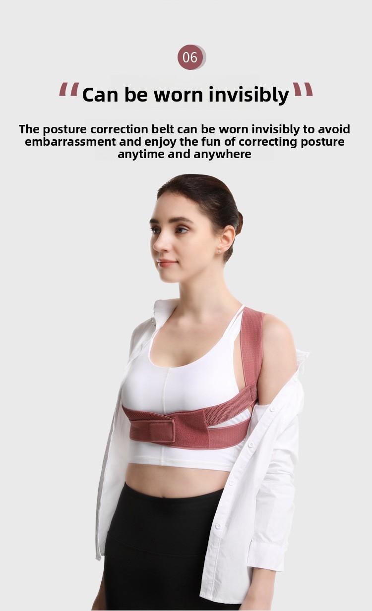 Adult student female invisible hunchback correction belt anti-hunchback correction chest support artifact posture belt Trainer Kegel Band Resistance LED waist women