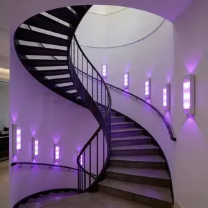 Smart Motion Sensor NightLights - RGB Color Lights with 2 Modes!1500mAh USB Charging & Magnetic StepLights for Stairs, Hallway, Wardrobe -Dimmable Mood Bedside Lighting lHoliday Gifts for Family, Couples, Kids(Christmas, Valentine's Day)