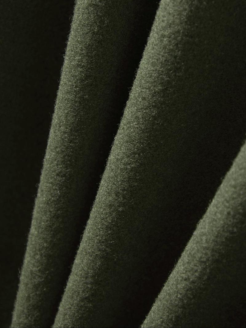 Men's Casual Thick Woven Solid Pocket Jacket Coat, Fitted Design for Work & Outdoor, Lightweight for Fall Winter Season