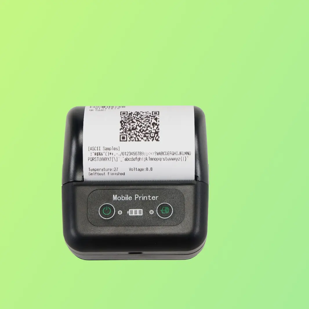 80mm Portable Handheld Bluetooth Thermal Printer Compatible With Mobile Phones For Catering Bills Takeaway Receipts And Daily Order Slips