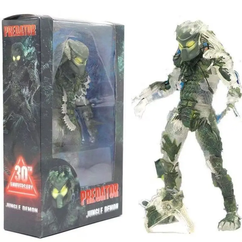 Neca Predator 30th Anniversary Collectible Figure, Movable Alien Model, Desktop Display, Perfect for Collection, Birthday, Party, Halloween Gifts