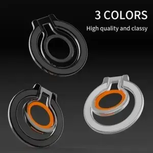 360° Rotatable MagSafe Finger Ring Holder – Strong Magnetic Phone Grip & Kickstand for iPhone 12–17 Pro