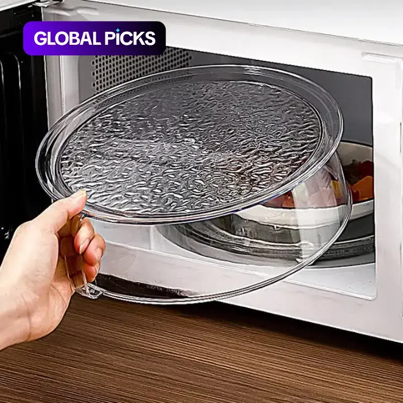 Multifunctional Microwave Splatter Cover, Heat Resistant 200°c, 360° Splash Proof, Food Insulator, Durable Sturdy Plastic, Easy Clean, Kitchen Cooking Accessories, Kitchen Accessory, Kitchen Gadget