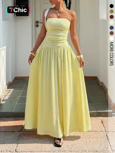Women's New Cream Yellow Textured Knit Dress, Summer ,Summer Dress.