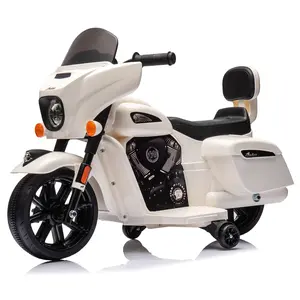 6V Licensed Kids Electric Motorcycle Ride-On Toy - Toddler Dirt Bike with Training Wheels, Wireless Music, LED Headlight, Shock Absorption - For Ages 2-5, Grass & Off-Road