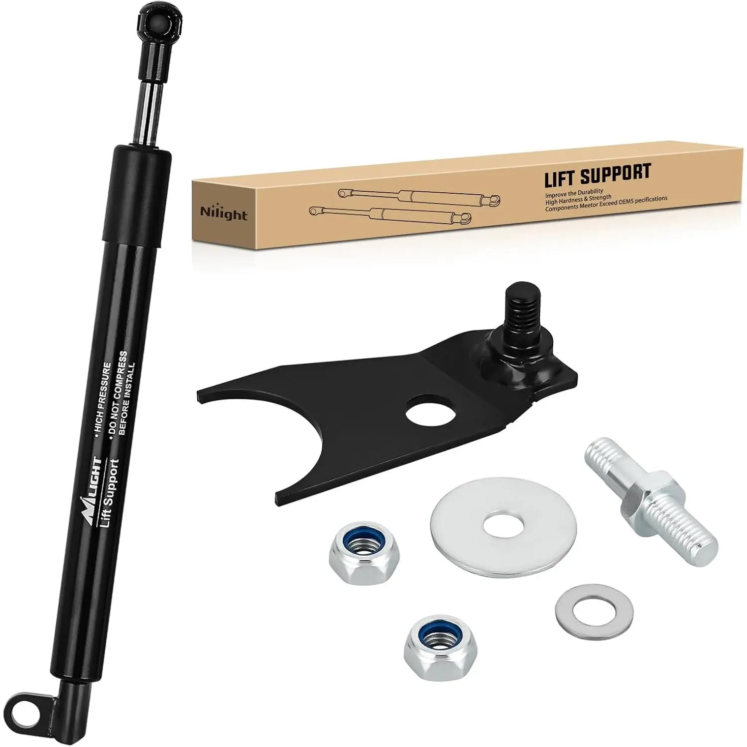 Nilight Steel Pickup Tailgate Assist Shock - Vehicle Accessories, Truck Accessories, Tail Gate Lift Damper for 99-06 Chevrolet Silverado, GMC Sierra, Chevy 1500, Gmc Accessories