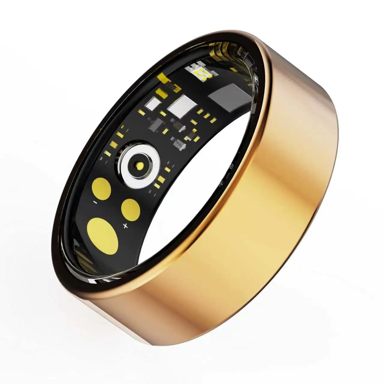 Wireless Charging Smart Ring, IP68 Waterproof Titanium Lightweight, Sleep Heart Rate Blood Oxygen Stress Tracking, Step Counter Multi-Sport Modes, Unisex Wearable Device for Men Women, No Subscription, Companion App iOS Android