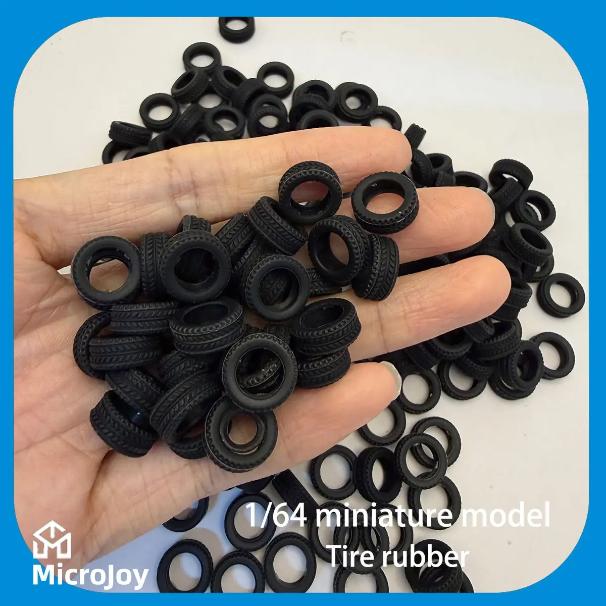 100pcs 1:64 Scale Tire Skin Micro Model Repair Shop Miniature, Retro Style Portable Figurine Set, Perfect for Vintage Display