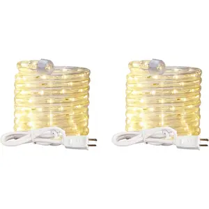 LED Rope Light, 24ft Waterproof Strip Landscape Lighting, Indoor Outdoor Connectable 2700K Warm White 120V Flexible Tube Lights for Home Decor, Garden, Patio, Yard, Holiday Christmas Decorationfidget toys