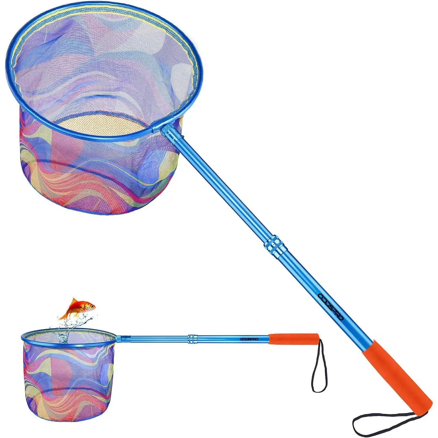 Fishing Net - Telescoping , Minnow, and Butterfly Net With 11.4" Depth, Handle Extends to 30" for Easy Catch and Release