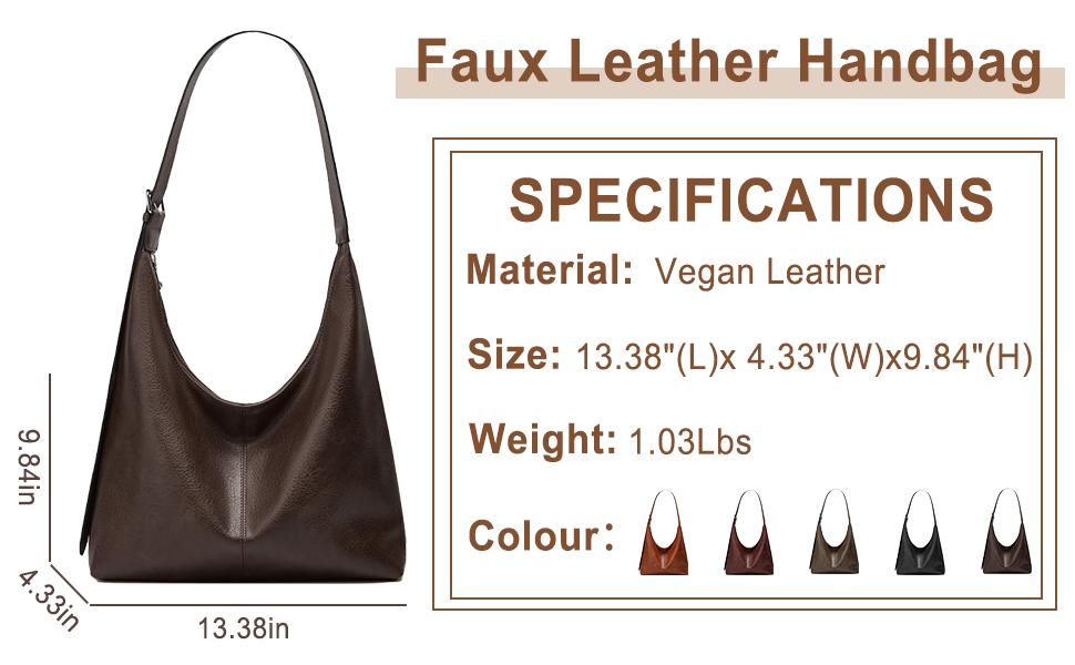 Slouchy Tote Bags for Women Retro Vegan Leather Shoulder Crossbody Bag Faux Leather Handbag Purse Satchel Soft Leather Bag SpringStatements Slouchy Tote Bags for Women Retro Vegan Leather Shoulder Crossbody Bag Faux Leather Handbag Purse Satchel Soft Leather Bag SpringStatements
