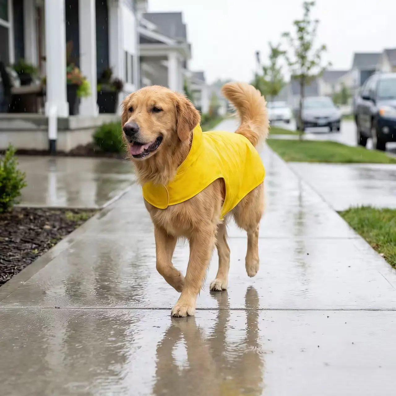Winter Ultra-Thin Raincoat for Dogs, Outdoor Clothing, Soft and Crack-Resistant, Fits All Sizes, Easy-On Design, No Legs for Comfortable Movement