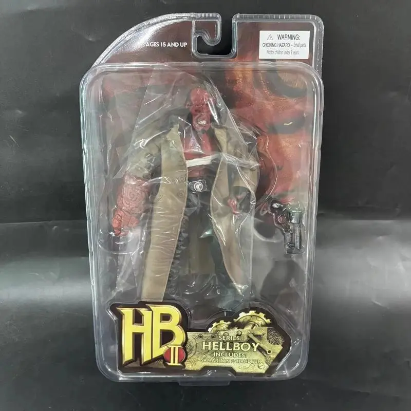 In Stock Hot Mezco Figure Hellboy KO Anime Action Figure Statue Model Ornament Collection Toys Festival Gifts  7inch