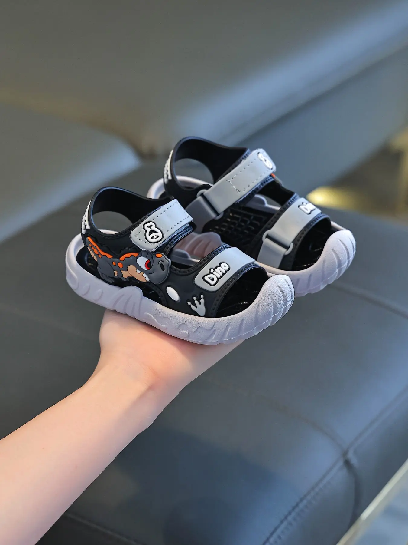 2026 Spring New Boys' Sandals, Baby Summer Shoes, Anti-Collision Toe, Durable Small and Medium Kids' Sandals, Comfortable Footwear, Comfy Sandals, Toddler Summer Shoes