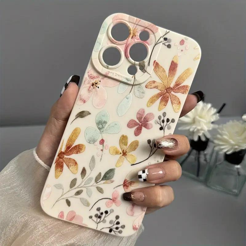 Watercolor Wildflower Print Phone Case for iPhone 17 Pro Max / 16 Pro Max / 15 Pro Max / 14 Pro Max / 13 Pro Max / Galaxy S26 Ultra / S25 Ultra / S24 Ultra / S23 Ultra / S22 Ultra