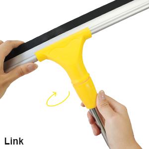 17.2"Professional Floor Scrubber Shower Squeegee,Rubber Silicone Broom with Long Stainless Steel Handle for Kitchen, Swimming Pool, Concrete Floors,Shower Tiles,Garages,Windows,Glass,Pet Hair Removal