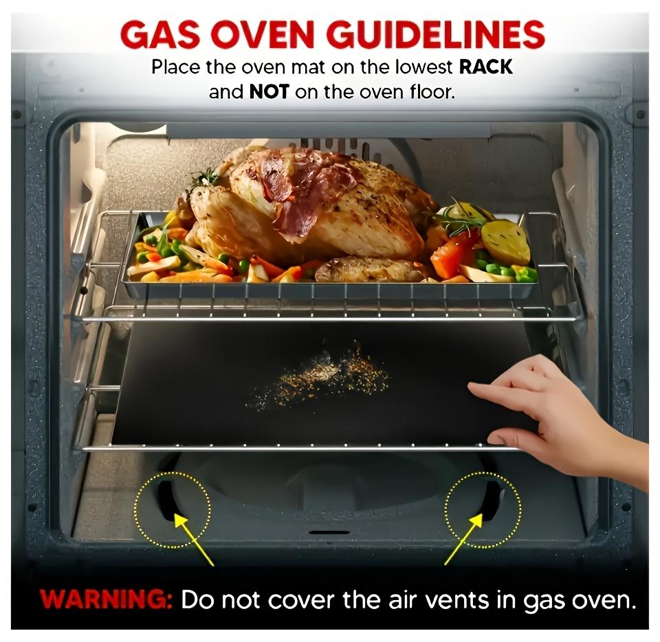 Heavy Duty Non-Stick Surface Multi-Functional Reusable Cooking Pad Thickened Fiberglass Liner for Stoves Toasters BBQ Grills Flexible Board for Baking Grilling Outdoor Use Heat Safe Up To 500°F