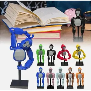 Gorilla tags, Monkey 3D printed dolls, cartoon animal toys creative collectiondesktop decoration，Birthday and Christmas Gifts