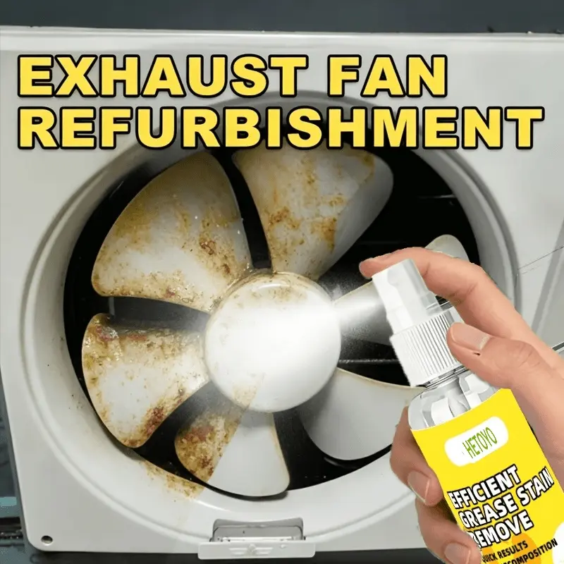 Multifunctional kitchen cleaning spray-suitable for range hoods, fans, ovens and cookers, which can easily refresh the kitchen surface.