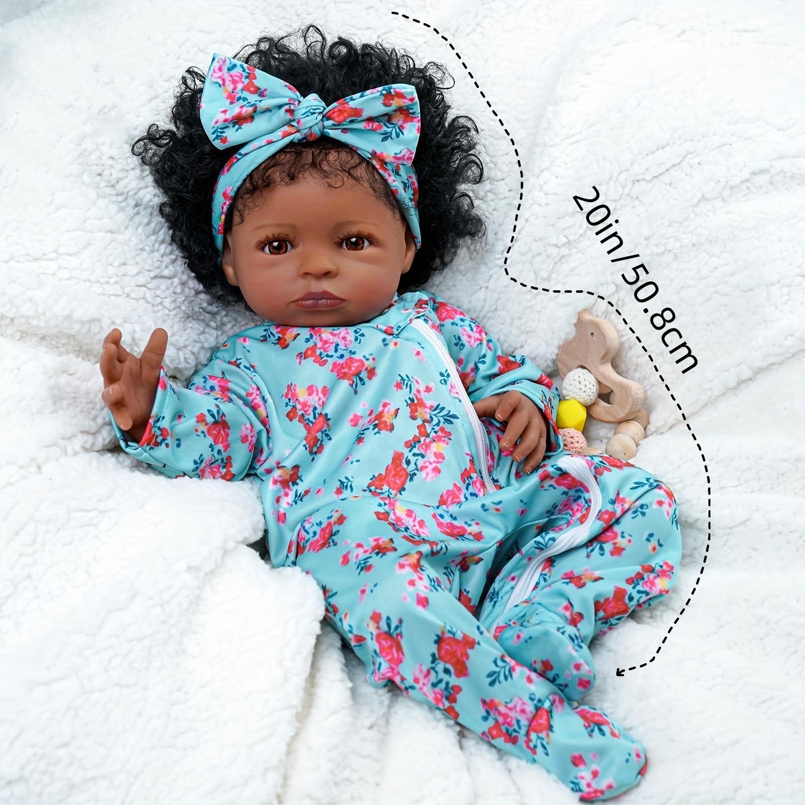 Babeside Baby Doll 20in Soft Body Cloth Body Strap, Feeding Accessory Set, Suitable for Children 3 Years and Older, Christmas & New Year Gifts, Cute Dolls, Sleeping Doll
