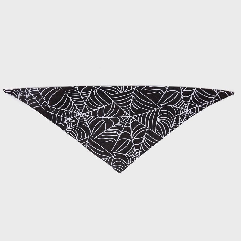 Spooky Cute Halloween Dog Bandana| Pumpkin & Spiderweb Pet Triangle Scarf| Washable Puppy & Cat Bib Accessories