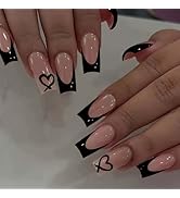 Red Press on Nails Short - Square Fake Nails with Leopard Print Design - French Tip False Nails Press ons - for Women Christmas Manicure 24Pcs Red Press on Nails Short - Square Fake Nails with Leopard Print Design - French Tip False Nails Press ons - for Women Christmas Manicure 24Pcs