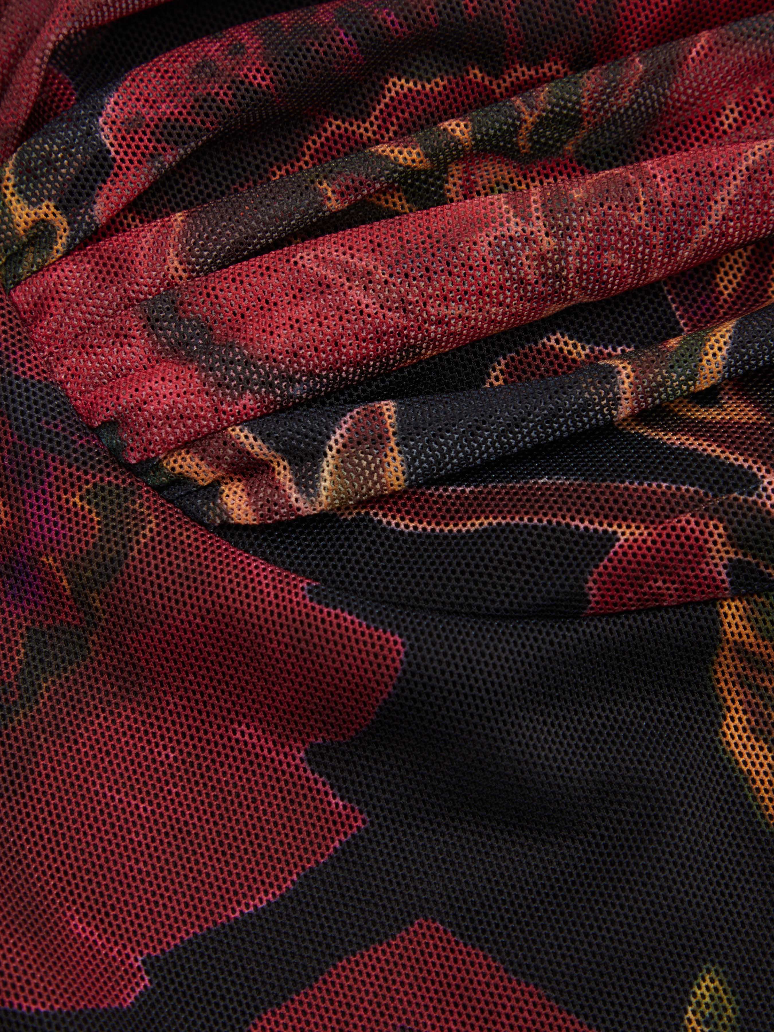 Cider [size 0-10] Square Neck Floral Ruched Mini Dress