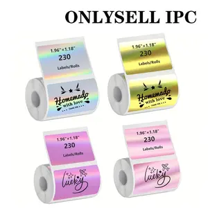 Holofriction Sensitive Label Paper, 1.96"x1.18", Waterproof and Oil-Proof, Thermal Printing Stickers, Compatible with Phomemo Printers