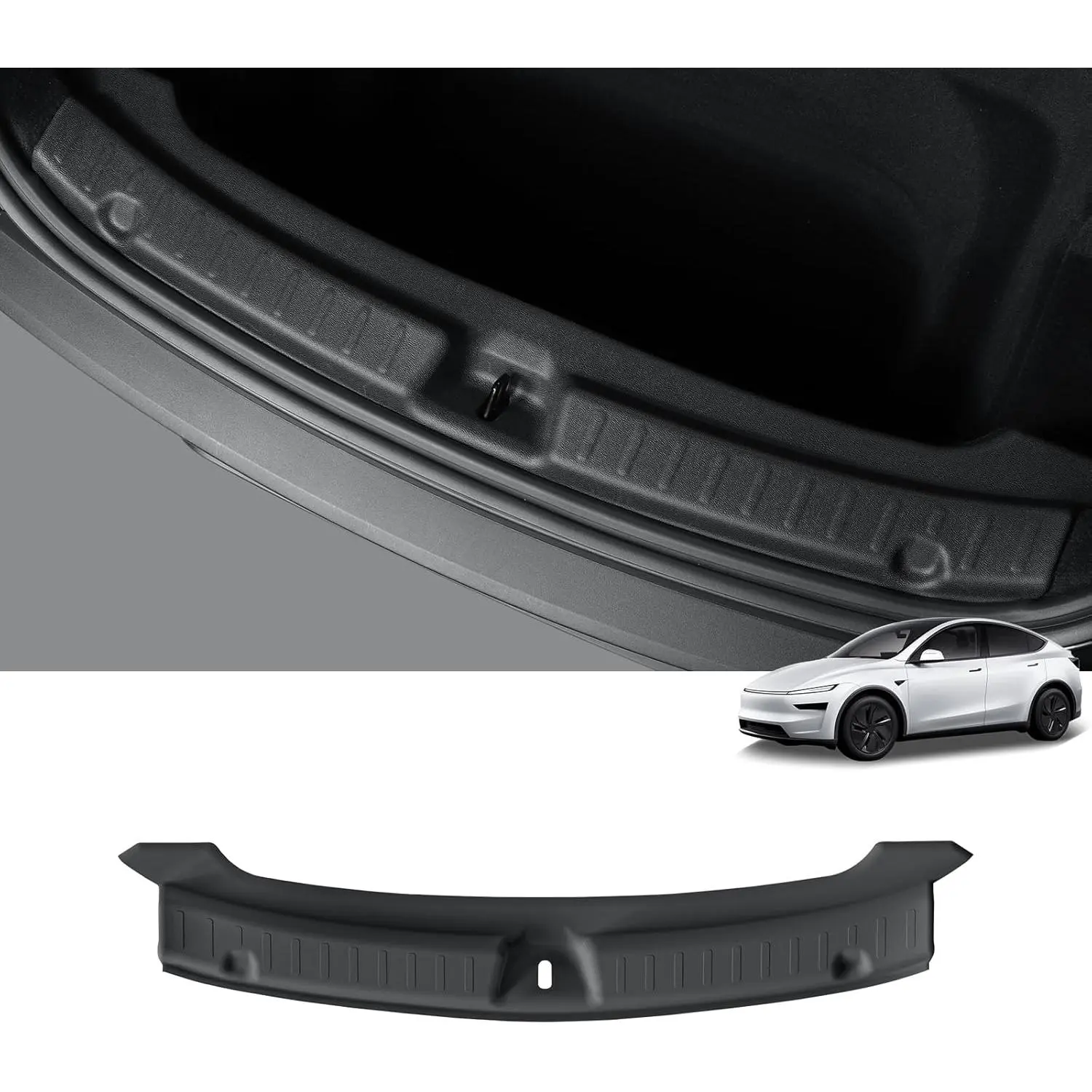 Rear Bumper Guard for  Model Y Juniper 2025 2026 | 2026 Juniper  & Performance Accessories, Not Fit Standard, Rear Trunk Bumper Guard Sill Cover,  Weather TPE, Black