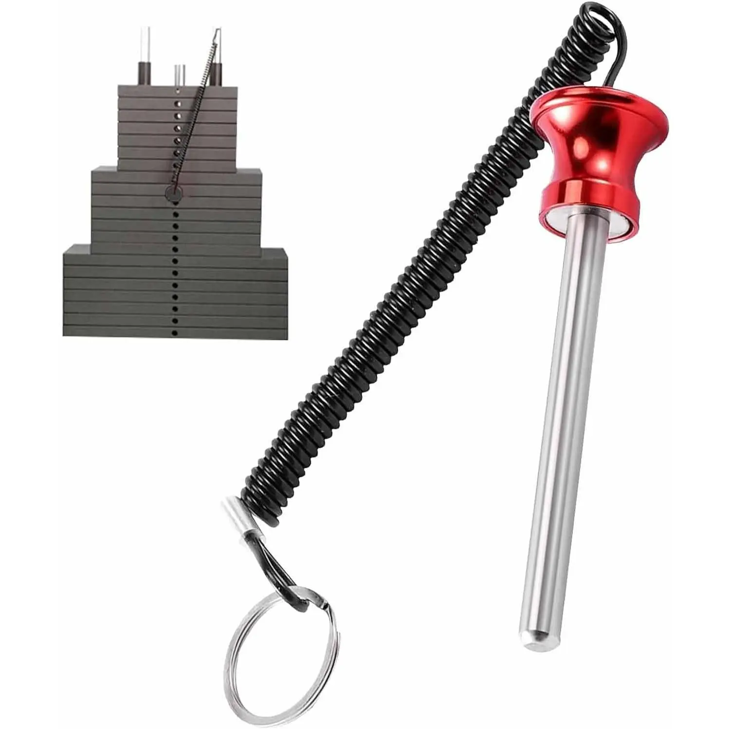 Weight Stack Pin with Pull Rope - Gym Pin for Weight Stack Machines | Commercial &  Gym Accessories |  Weight Pins for Strength  Equipment