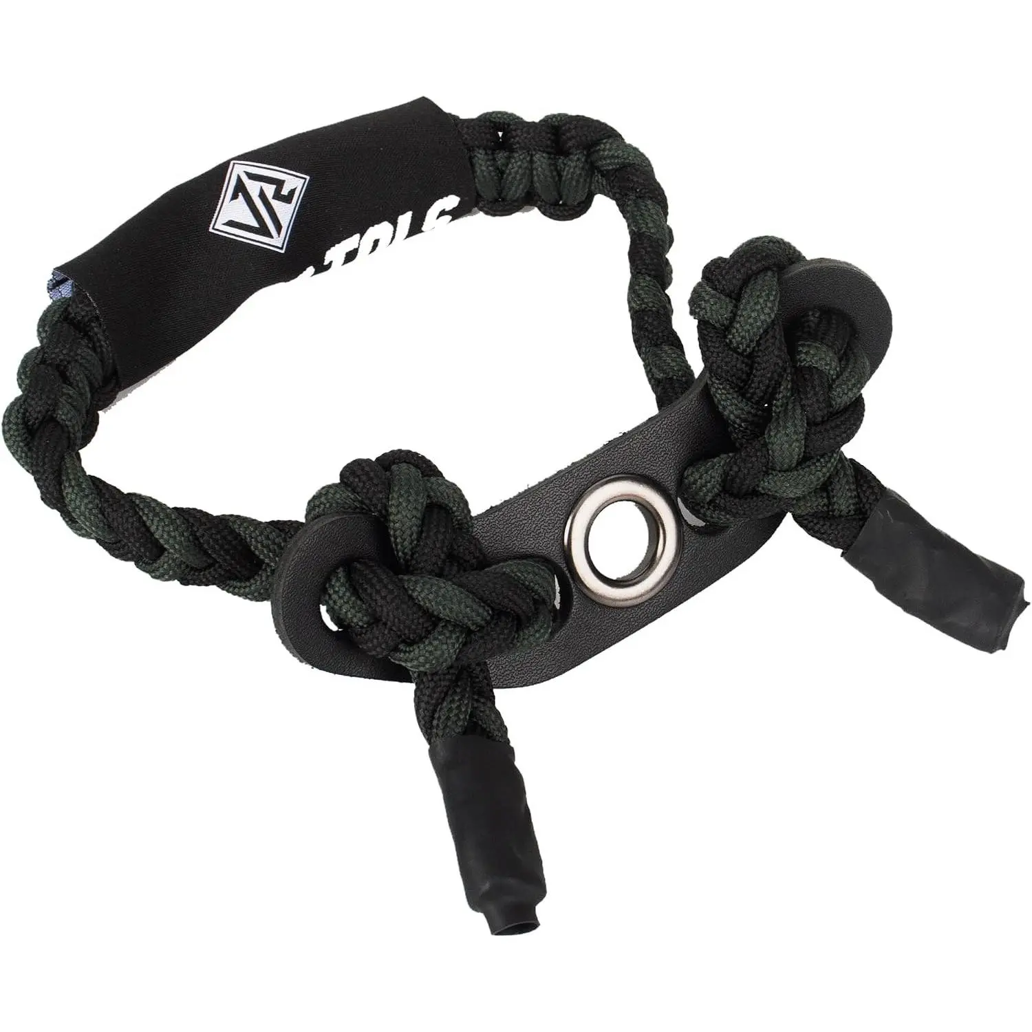 Bow Wrist Sling Adjustable Tight Paracord Strap with Leather Yoke for Stabilize Compound Bow Hunting Accessories
