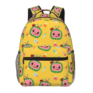 Anime Cocomelon5 Backpack, School bag Cute Girls Boys Teens Backpacks Kawaii Kids Lightweight backpack with adjustable straps Bookbag with office Travel, School, College, Work