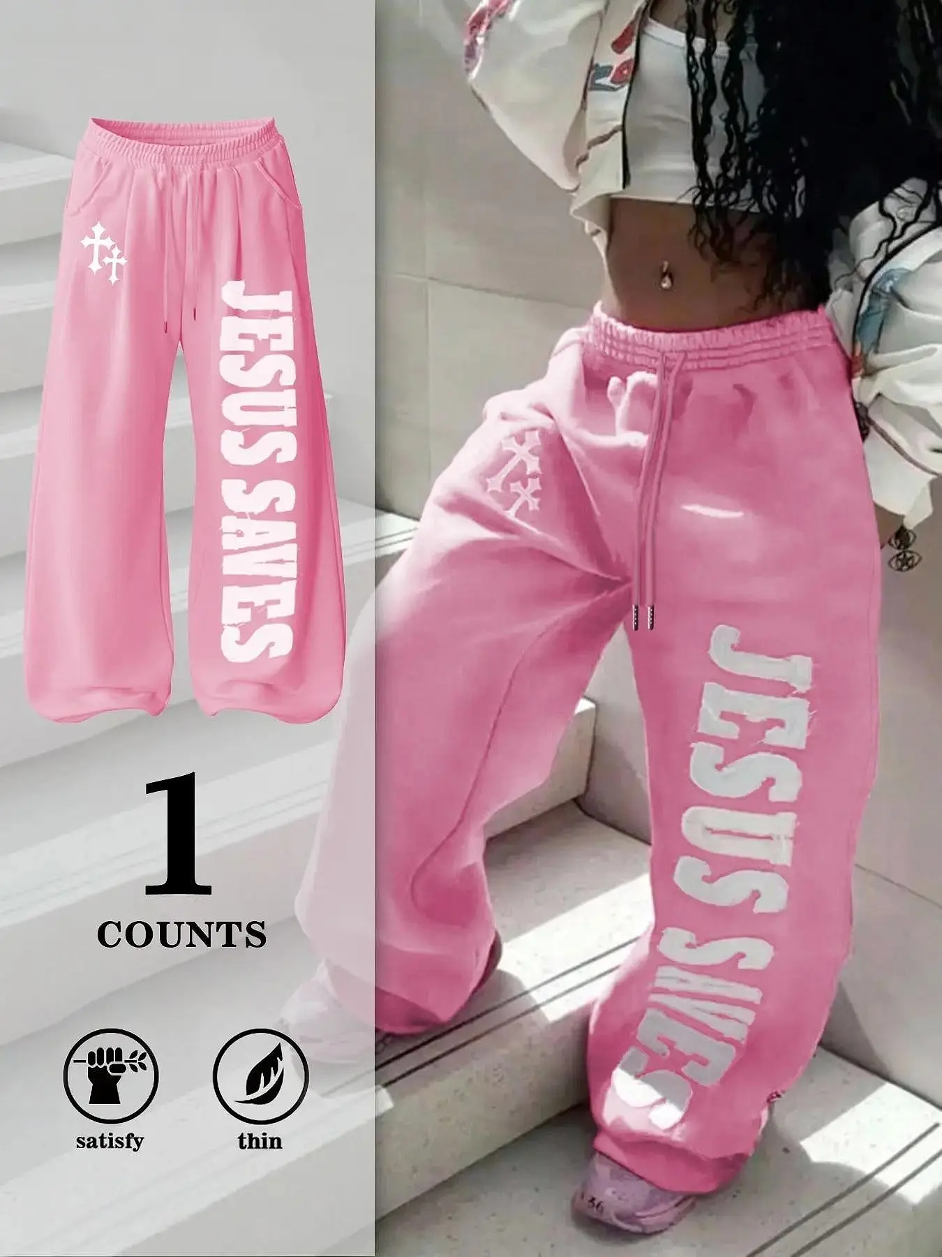 Women's Letter Print Casual Fitted Long Pants, All Season Pants, Casual Summer Pants, Comfortable Daily Wear, Natural Versatile Texture, Outdoor Simple Style, Urban Youth Travel Fashion, Womenswear